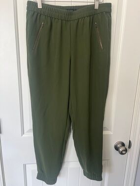 J. Crew Green Elastic Waist Dress Pants - 6